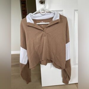 Hollister Cut Off Sweatshirt with Collar